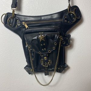 Steampunk Goth Crossbody Bag Purse, Excellent condition